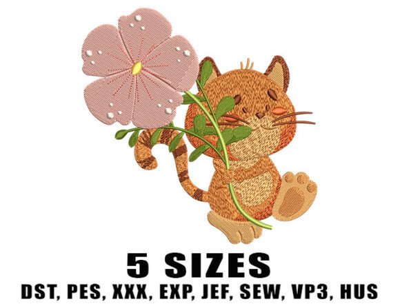 Cute Cat Cartoon Embroidery Design Review
