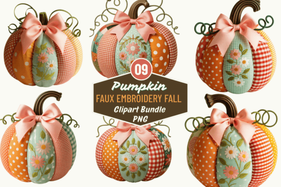 Review: Faux Embroidery Fall Pumpkin PNG for Designers