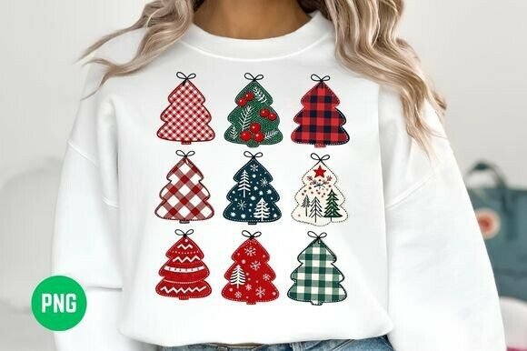 Review: Faux Embroidery Patchwork Christmas Tree