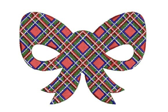 Review: Festive Plaid Bow Embroidery Design