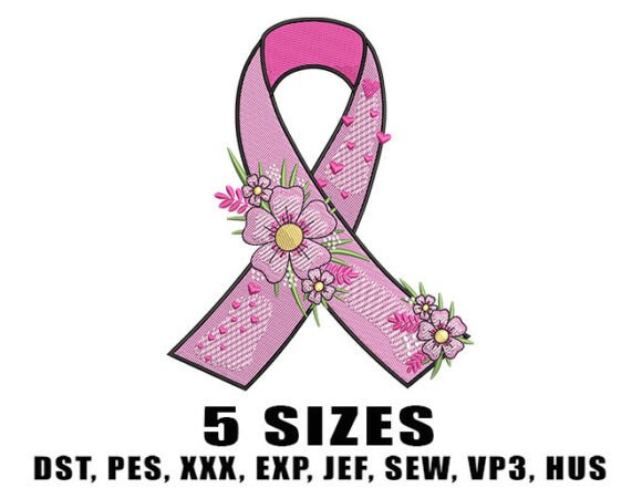 Review: Floral Pink Ribbon Embroidery Design
