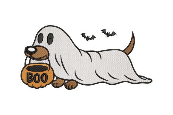 Review: Funny Boo Ghost Dog Halloween Embroidery Design