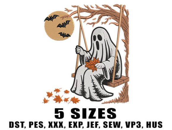 Review: Spooky Swing Ghost Embroidery Designs for Craft Fairs