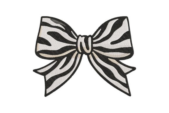 Review: Zebra Print Bow Embroidery Design