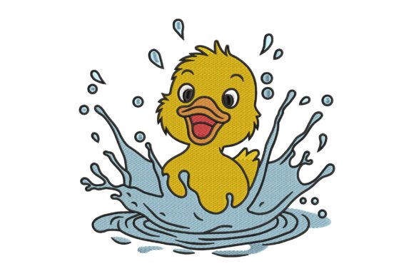 Reviewing Cute Duck Splashing Embroidery for Fairs