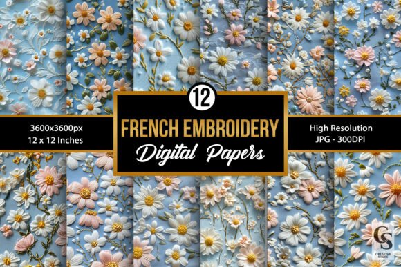 Reviewing the French Daisy Seamless Pattern