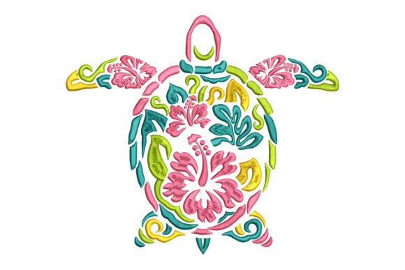 Turtle Aloha Flower Embroidery Review
